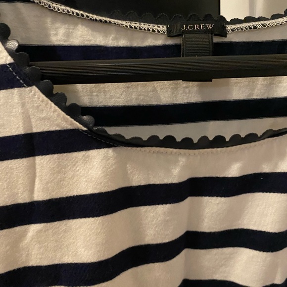 J-crew navy and white tank top - Picture 3 of 3